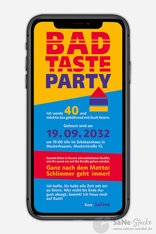 Bad Taste Einladung eCard
